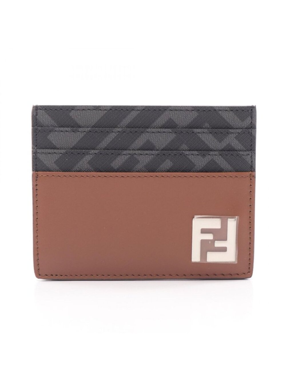 Fendi Card Case FF Square Leather